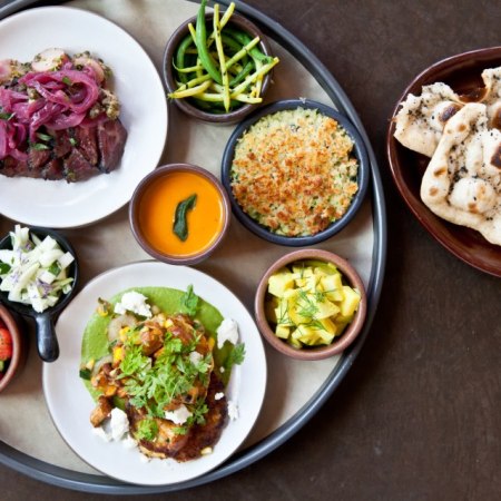 an example of a thali platter at Poppy