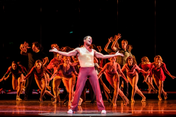 Richard Peacock plays Richie in A Chorus Line at The 5th Avenue Theatre. Photo Credit Mark Kitaoka