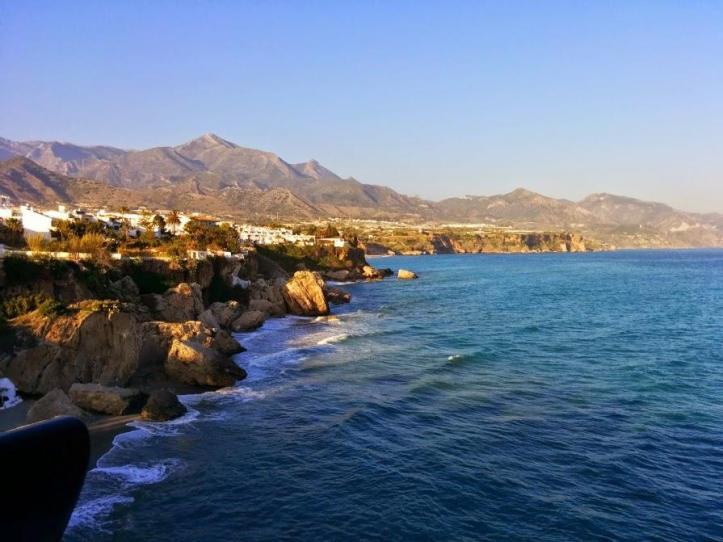 The coast in Nerja, Spain
