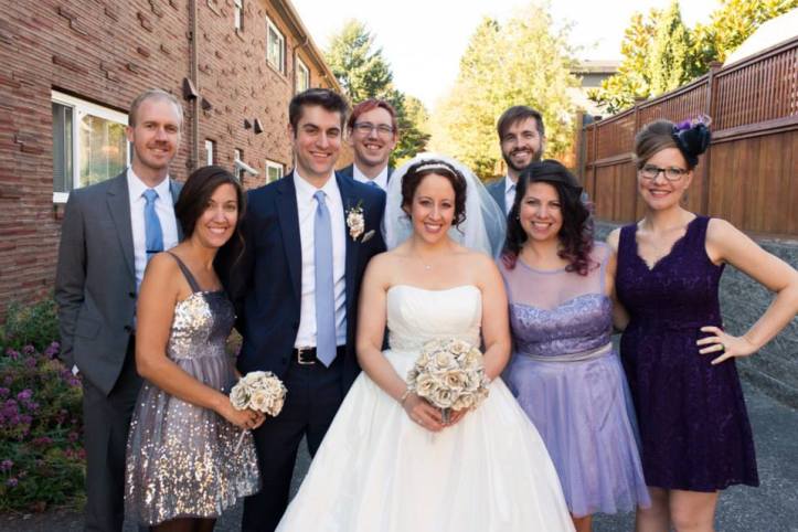Alida and Will and their wedding party