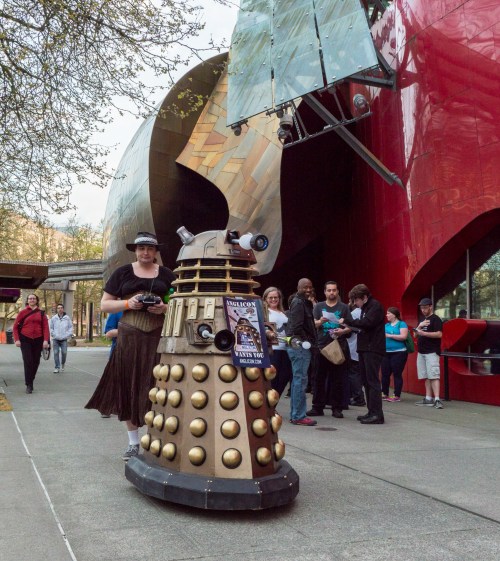 EXTERMINATE! Snap a selfie with a Tardis. Photo by Nat Seymour